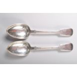 PAIR OF VICTORIAN CHARLES LIAS SILVER SPOONS
