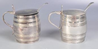 18TH CENTURY GEORGE III SILVER MUSTARD POT & OTHER