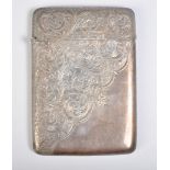 1907 BIRMINGHAM SILVER HALLMARKED CARD CASE / CIGARETTE CASE