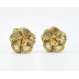 PAIR OF GEORGES LENFANT 18T GOLD CUFFLINKS