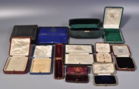 GROUP OF VICTORIAN AND LATER JEWELLERY BOXES