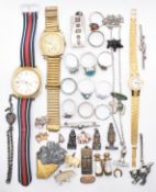 GROUP OF MIXED JEWELLERY INCLUDING WRIST WATCHES