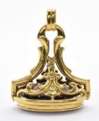 19TH CENTURY GOLD AND AMETHSYT SEAL FOB