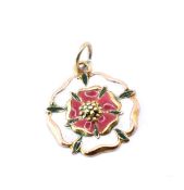 9CT GOLD & ENAMEL MEDALLION MEDAL