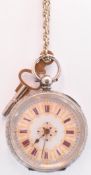 EARLY 20TH CENTURY SILVER POCKET WATCH