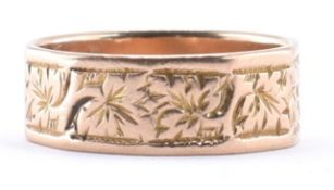 VICTORIAN 9CT GOLD BAND RING