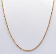 9CT GOLD FANCY LINK NECKLACE CHAIN