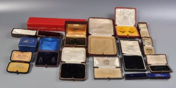 GROUP OF VICTORIAN AND LATER JEWELLERY BOXES