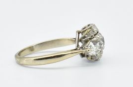 FRENCH 18CT GOLD AND DIAMOND CLUSTER RING