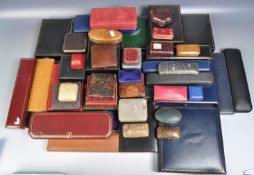 LARGE GROUP OF VINTAGE JEWELLERY BOXES