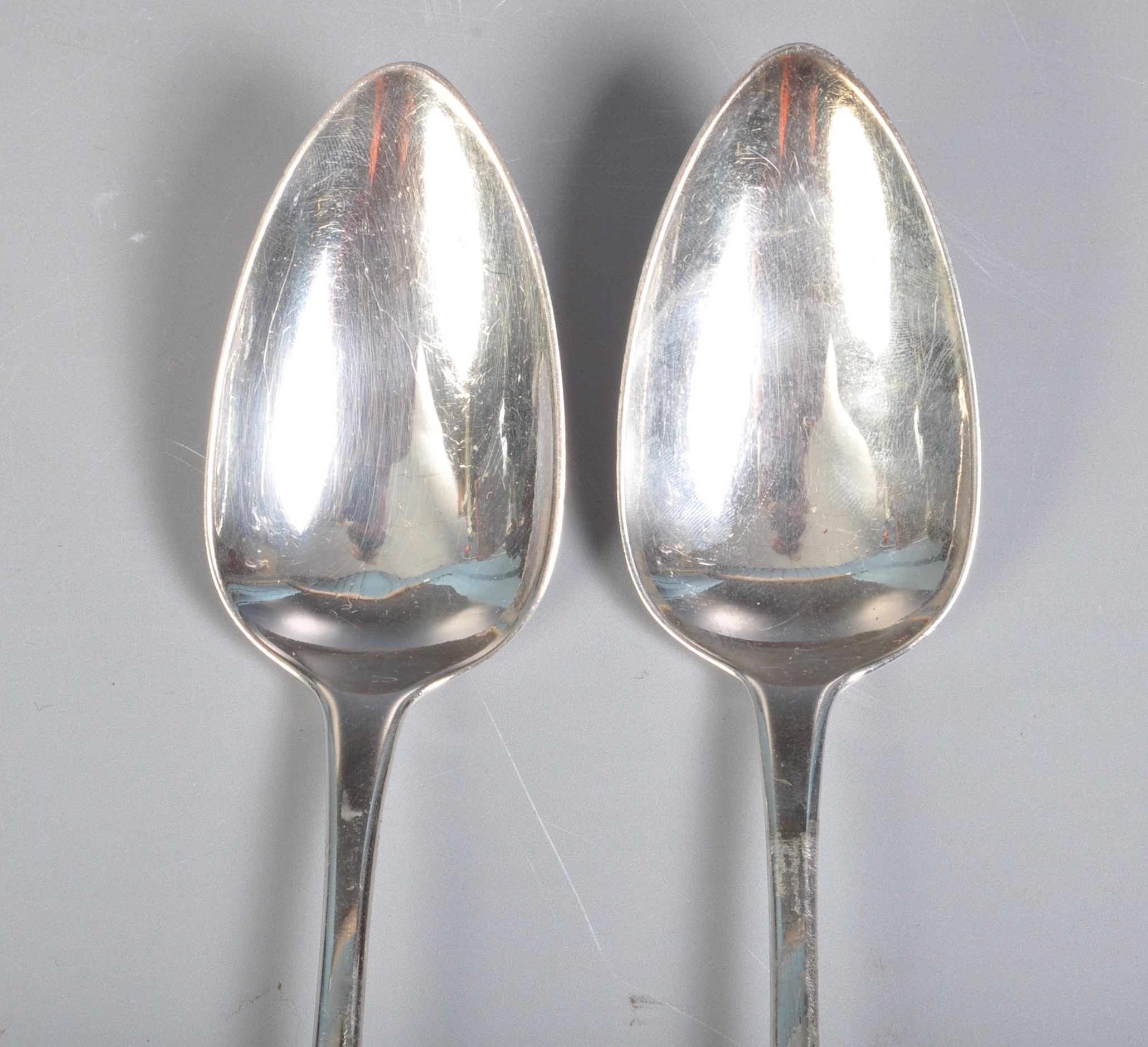 PAIR OF GEORGE III SILVER SERVING SPOONS - Image 2 of 4