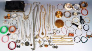 COLLECTION OF VINTAGE 20TH CENTURY COSTUME JEWELLERY