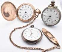 THREE 20TH CENTURY POCKET WATCHES