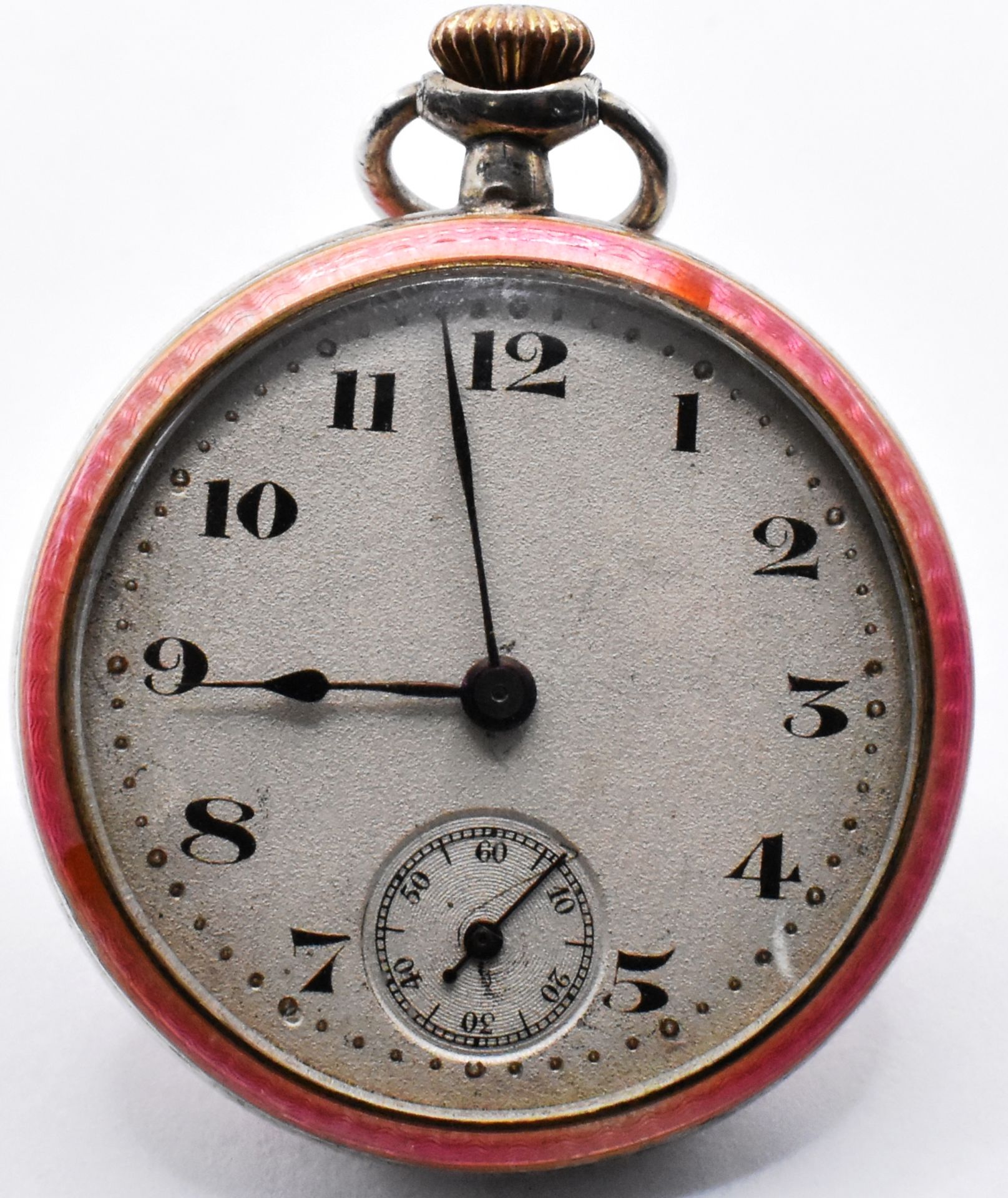 1920'S ROLEX GUILLOCHE ENAMELLED FOB / POCKET WATCH - Bild 3 aus 6