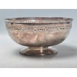 SILVER FOOTED CENTRE PIECE BOWL