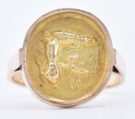 14CT GOLD CLASSICAL SIGNET RING