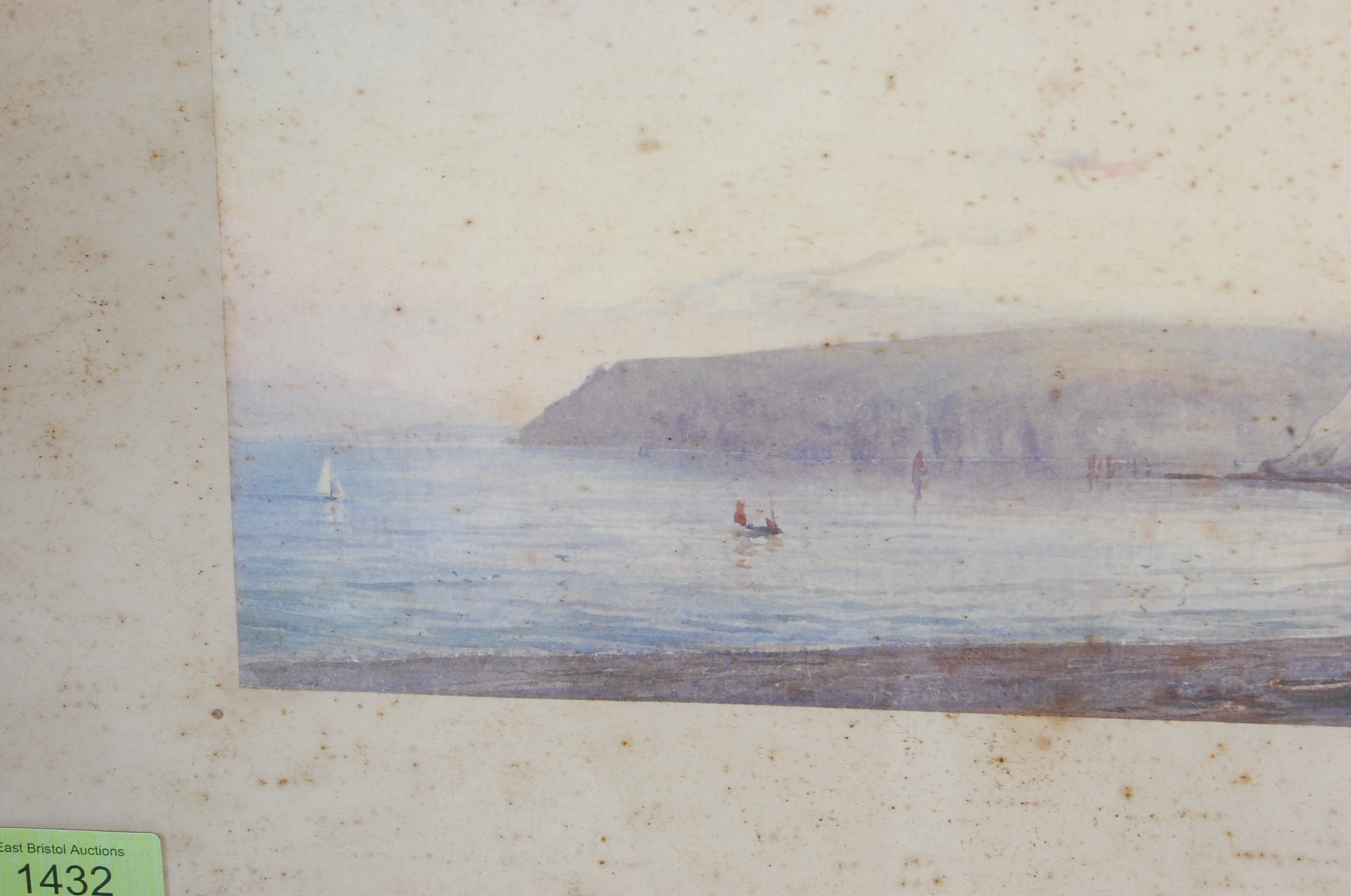 DEVON BAY AND CLIFF PAINTING BY ARTHUR W PERRY - Image 4 of 6