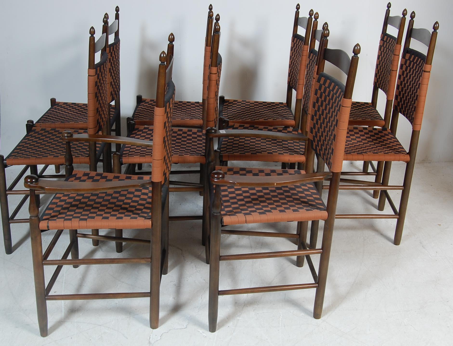 SET OF 10TH VINTAGE STYLE DINING CHAIRS - Image 2 of 6