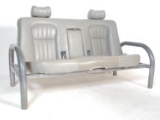 AFTER RON ARAD 1970’S TOP GEAR STYLE JAGUAR BACKSEAT TWO SEAT SOFA SETTEE