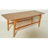 VINTAGE MID 20TH CENTURY TEAK WOOD VENEER COFFEE TABLE