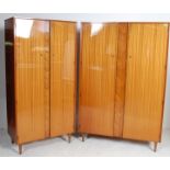 LEBUS - TWO SATINWOOD WARDROBES