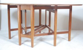 1970’S TEAK WOOD DROP LEAD DINING TABLE / OCCASIONAL TABLE