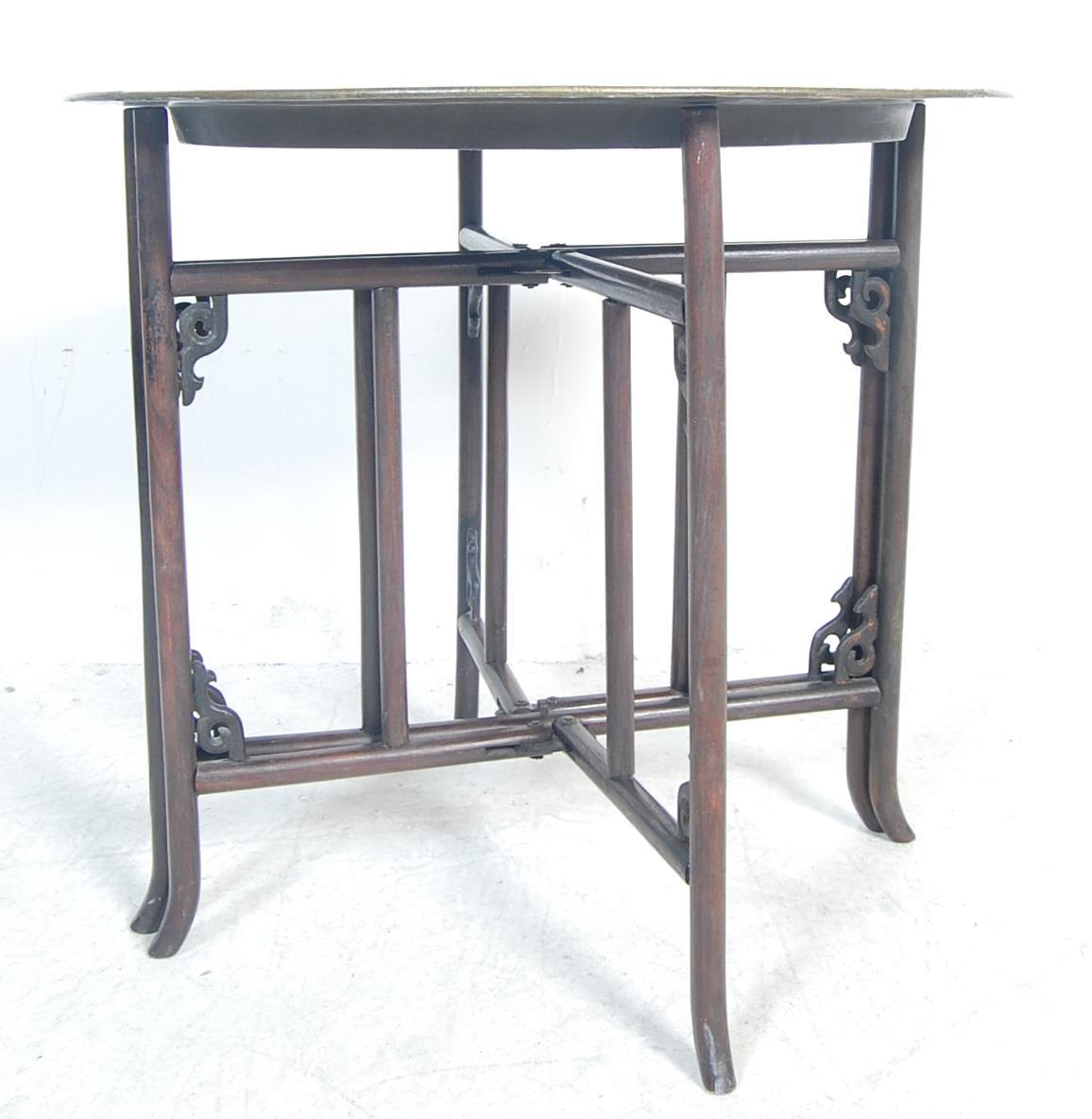 ANTIQUE EARLY 20TH CENTURY BENARES TABLE - Image 3 of 7