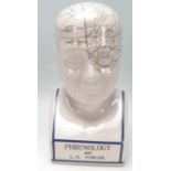 VINTAGE 20TH CENTURY FOWLER - PHRENOLOGY HEAD