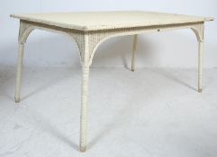 MID 20TH CENTURY VINTAGE RETRO LLOYD LOOM DINING TABLE