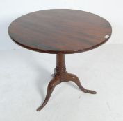 ANTIQUE 18TH CENTURY GEORGE OAK TILT TOP TABLE