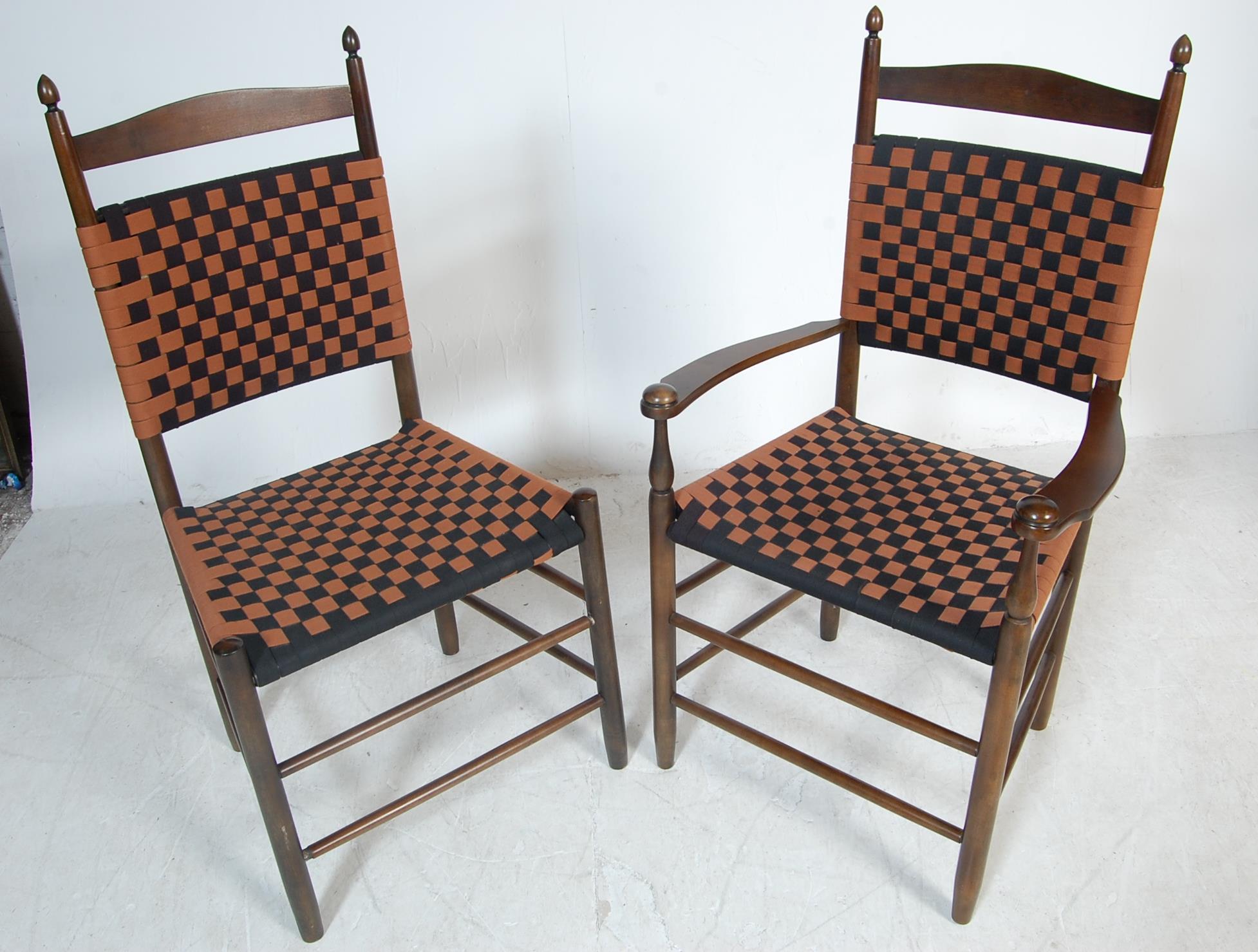 SET OF 10TH VINTAGE STYLE DINING CHAIRS - Image 3 of 6