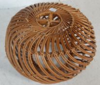 EARLY 20TH CENTURY WICKER ROUND STOOL