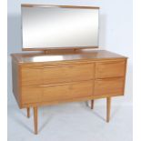 20TH CENTURY DANISH INSPIRED TEAK WOOD VENEER DRESSING TABLE CHEST