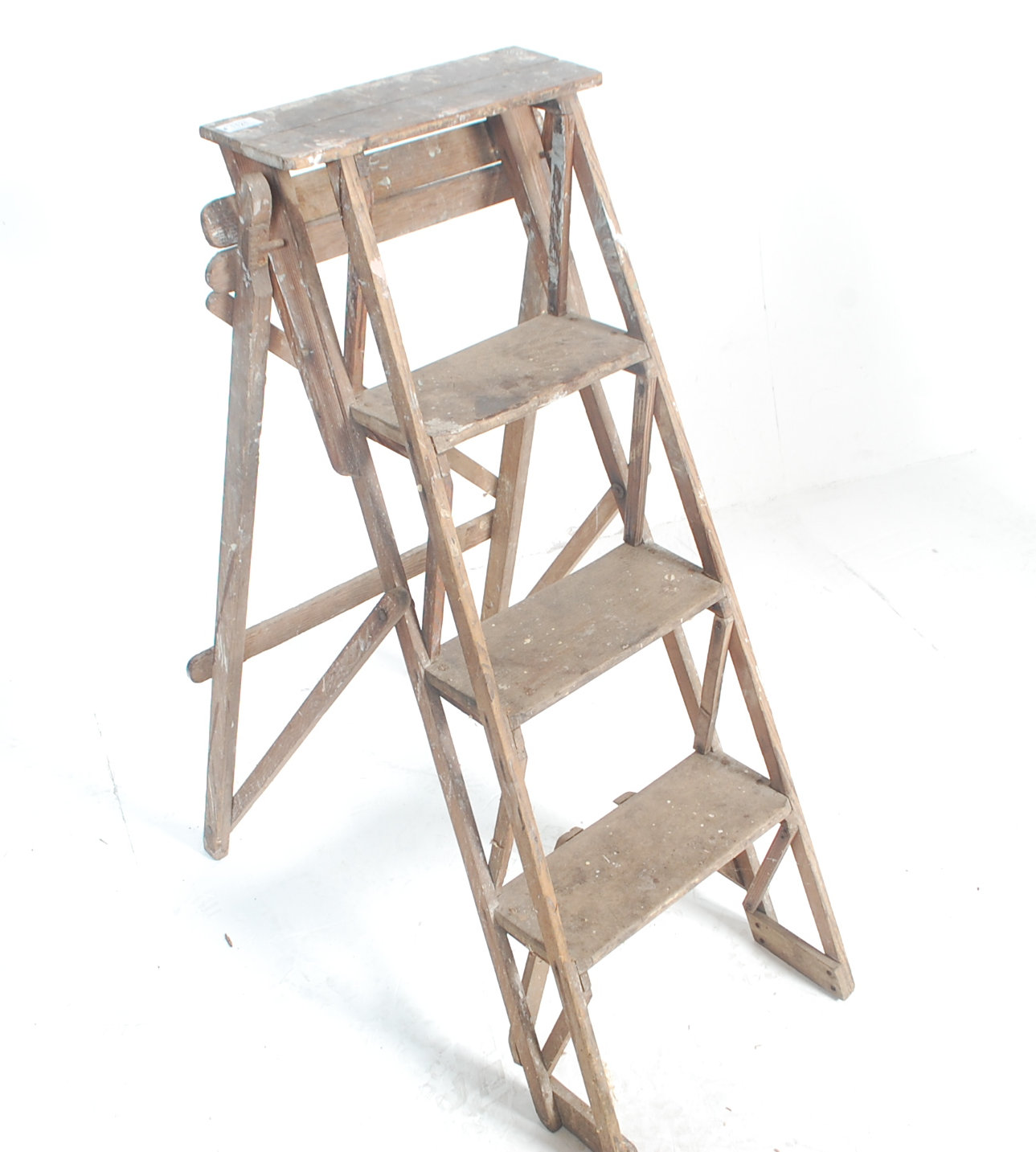 TWO MID 20TH CENTURY VINTAGE RETRO A-FRAME STEP LADDER - Image 2 of 13