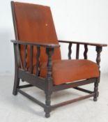 EARLY 20TH CENTURY SHAKER STYLE OAK ARMCHAIR