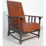 EARLY 20TH CENTURY SHAKER STYLE OAK ARMCHAIR