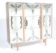 1950’S VINTAGE RETRO 20TH CENTURY FORMICA CHINA DISPLAY CABINET