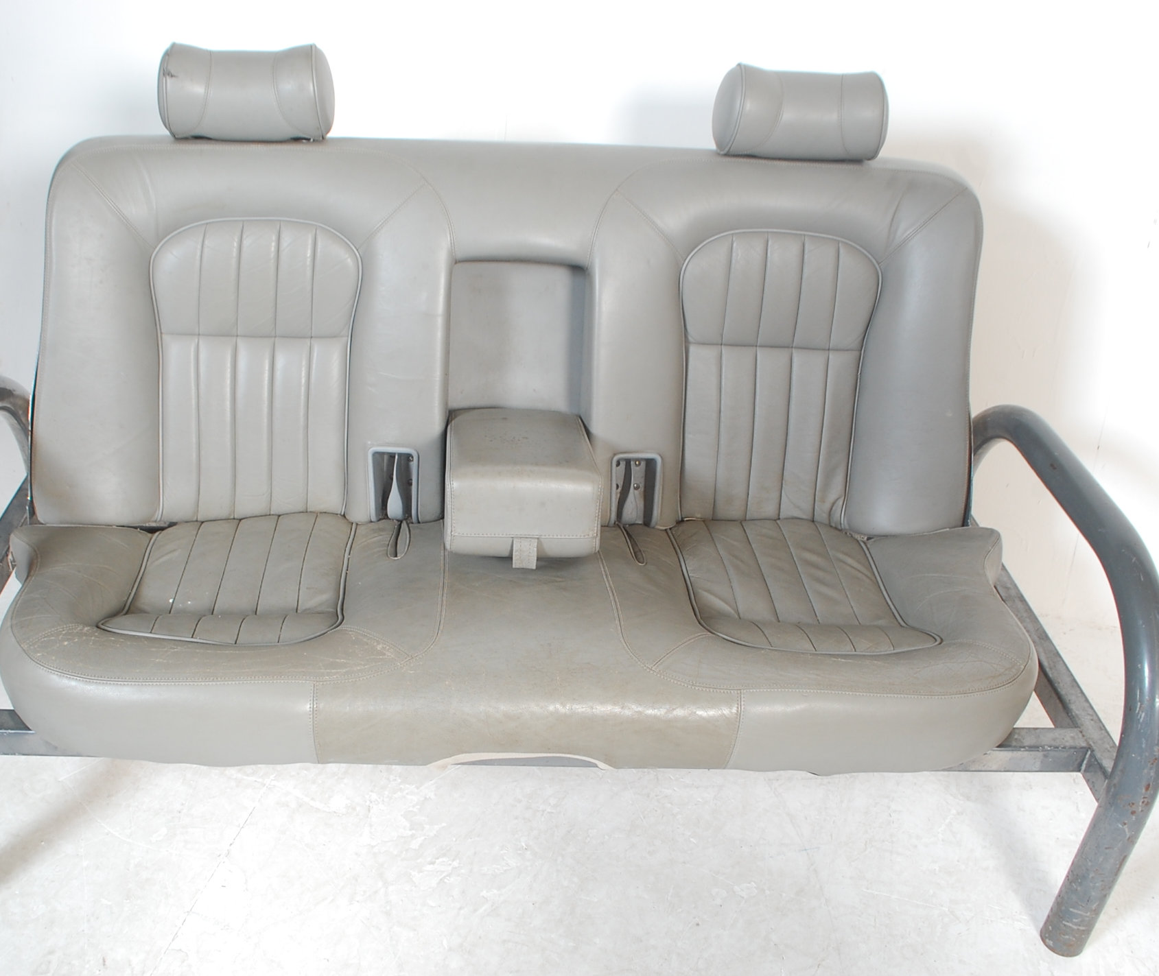 AFTER RON ARAD 1970’S TOP GEAR STYLE JAGUAR BACKSEAT TWO SEAT SOFA SETTEE - Image 2 of 6