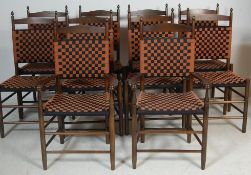 SET OF 10TH VINTAGE STYLE DINING CHAIRS