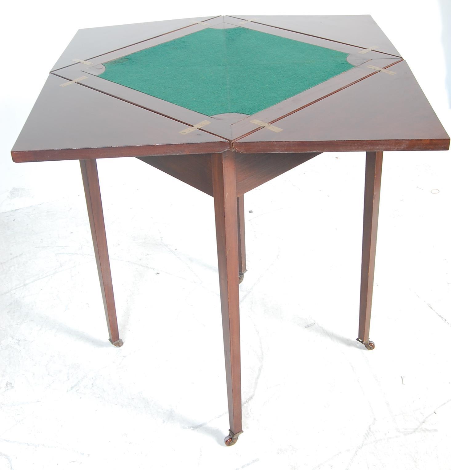 19TH CENTURY VICTORIAN MAHOGANY GAMING TABLE / OCCASIONAL TABLE - Image 3 of 6