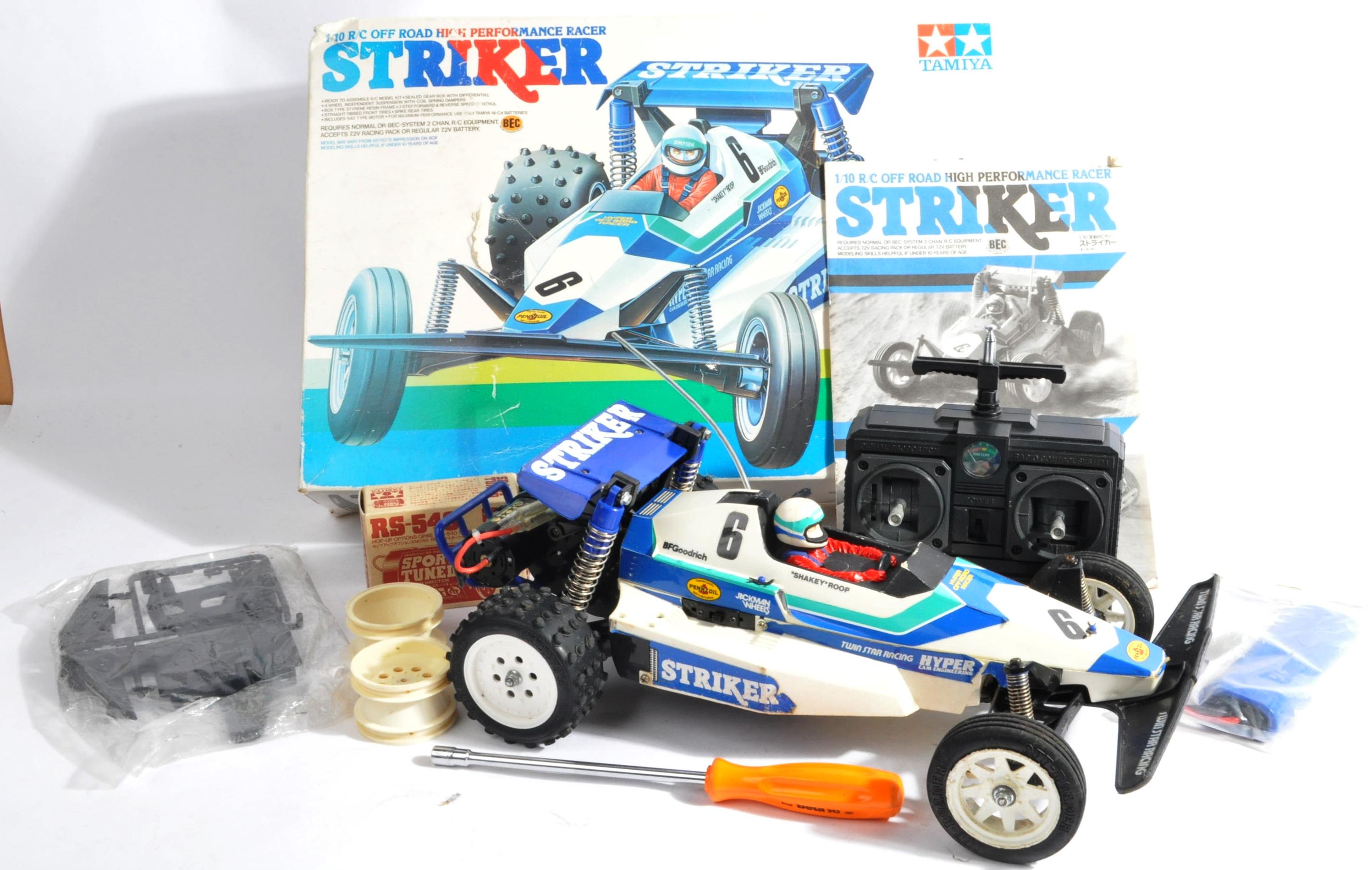 TAMIYA - SCARCE VINTAGE 1/10TH SCALE ' STRIKER ' RC CAR