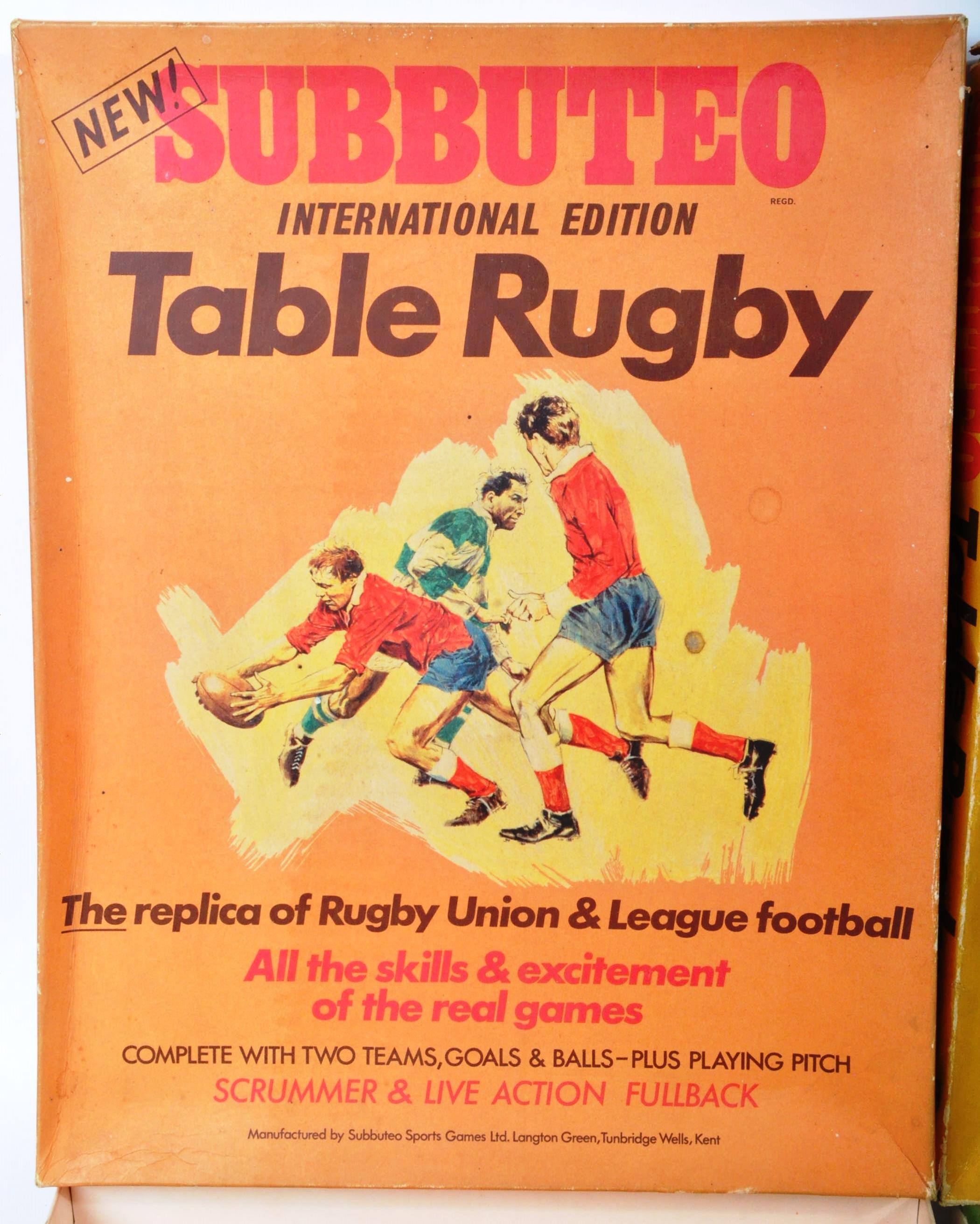 TWO ORIGINAL VINTAGE SUBBUTEO TABLE TOP RUGBY SETS - Image 10 of 10