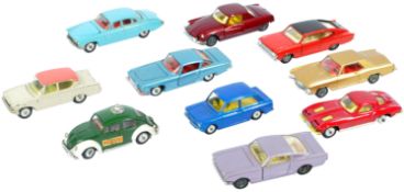 COLLECTION OF X10 VINTAGE CORGI TOYS DIECAST MODEL CARS