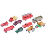 COLLECTION OF X10 VINTAGE DINKY TOYS DIECAST MODEL TRUCKS