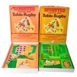 TWO ORIGINAL VINTAGE SUBBUTEO TABLE TOP RUGBY SETS