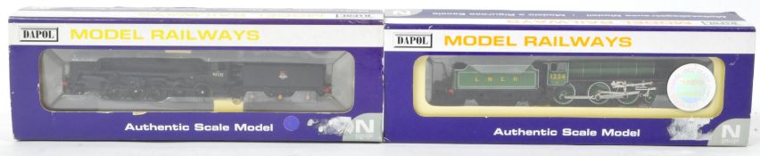 TWO ORIGINAL DAPOL N GAUGE MODEL RAILWAY LOCOMOTIVE ENGINES