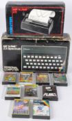COLLECTION OF SINCLAIR MADE ZX SPECTRUM CONSOLES, GAMES & ACCESSORIES
