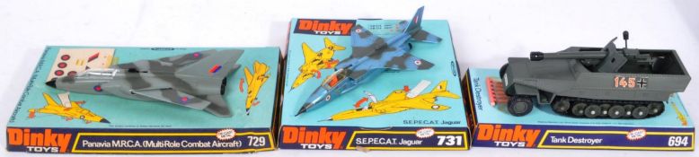COLLECTION OF X3 ORIGINAL VINTAGE DINKY TOYS DIECAST MODELS