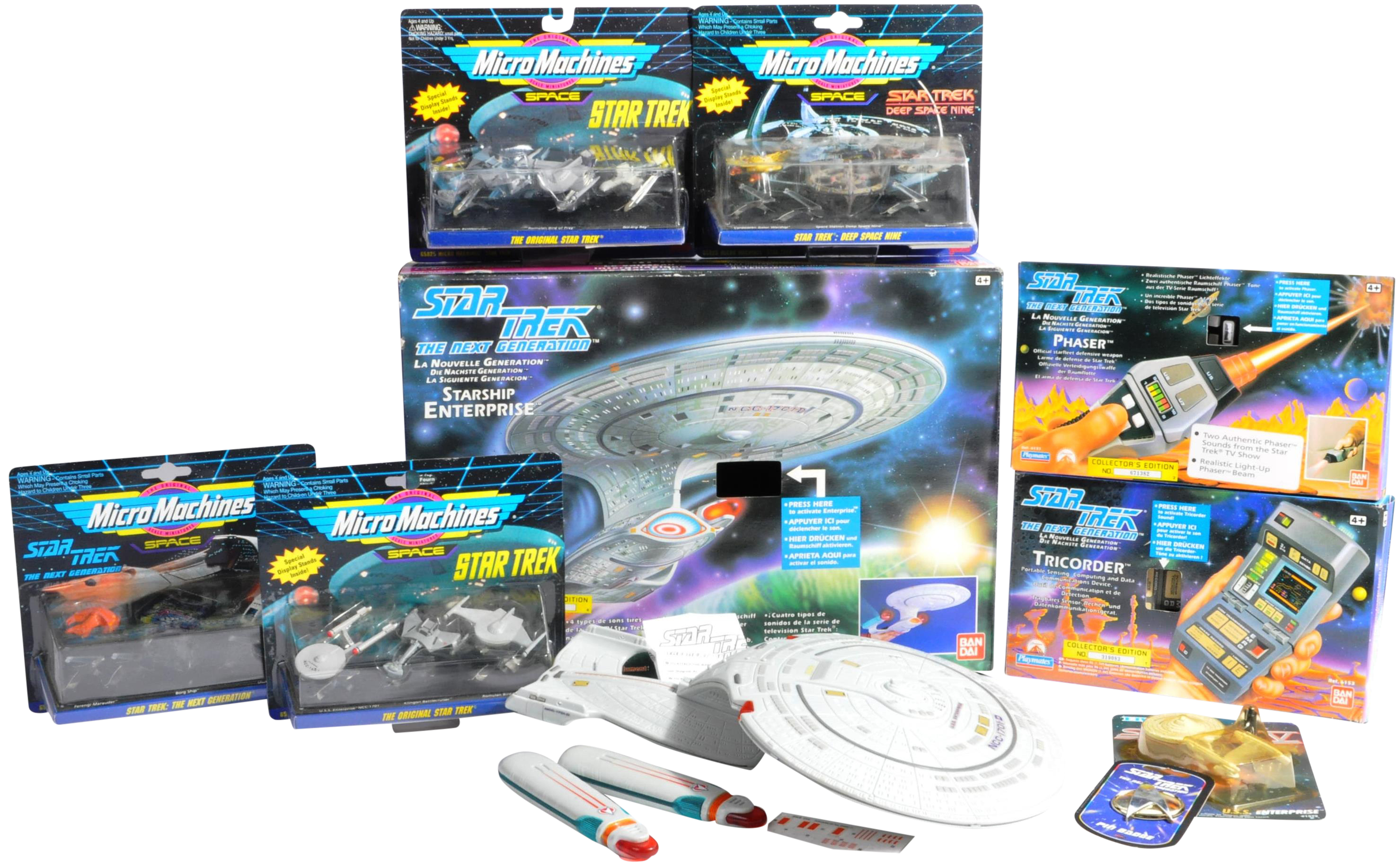 STAR TREK - COLLECTION OF ASSORTED PLAYSETS & MEMORABILIA