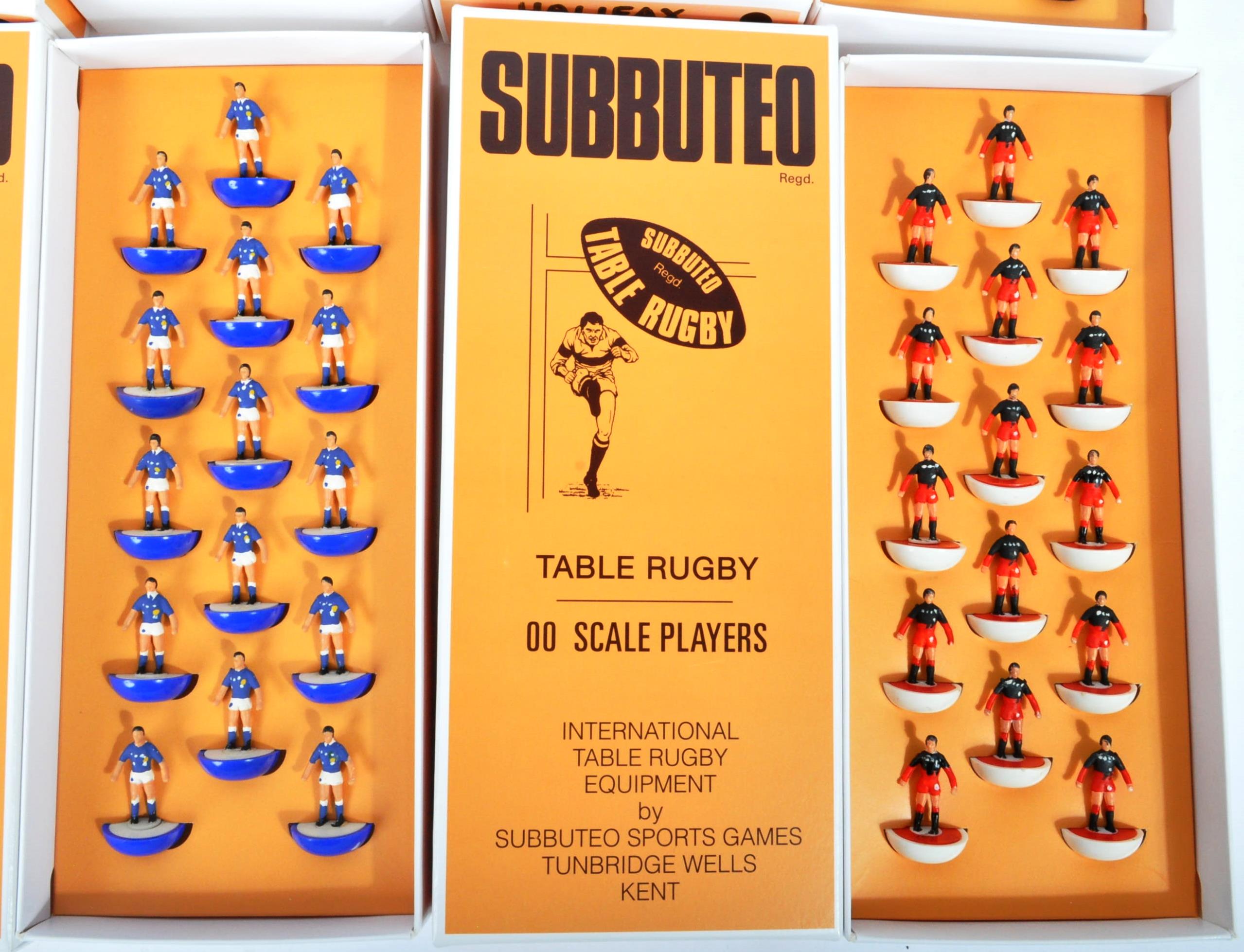 COLLECTION X8 VINTAGE SUBBUTEO TABLE TOP RUGBY TEAMS - Image 4 of 7